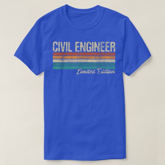 Civil Engineer Ltd Editionブリッジビルダーエンジニアリング Tシャツ (デザイン正面)