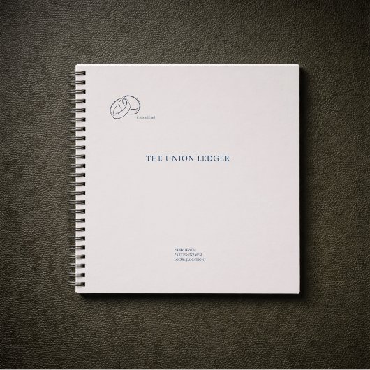 Civil Registry Ceremony Ledger-Non traditional ノートブック