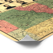 Civil War Border Military Portraits 1861, Restored ポスター (角)