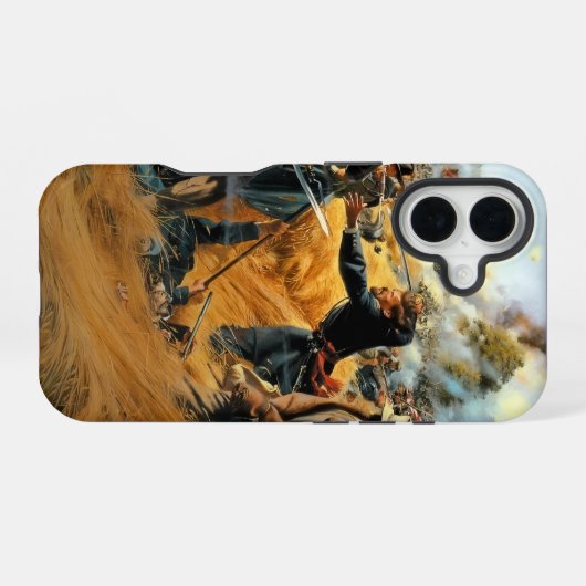Civil War Gettysburg the Wheatfield iPhone 16ケース (裏面横)