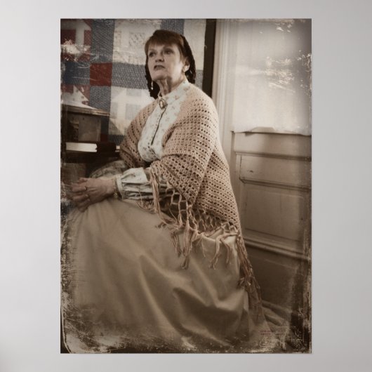 Civil War Harriet Beecher Stowe Vertical Print ポスター (正面)