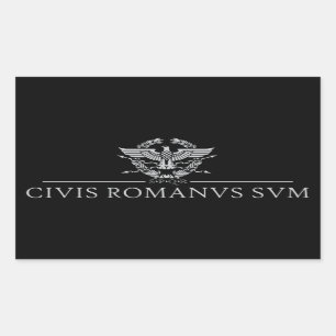 Civis Romanus Sum (CIVIS ROMANVS SVM) 長方形シール