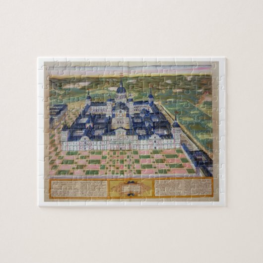 「CivitaからのEl Escorialの修道院の計画、 ジグソーパズル (横)