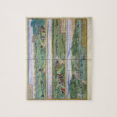 「Civitatesからのセヴィル、カディスおよびマラガの地図、 ジグソーパズル (縦)