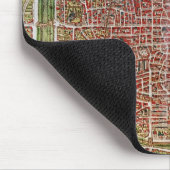 「Civitatesのorbisのterrarrumからのパリの地図 マウスパッド (コーナー)