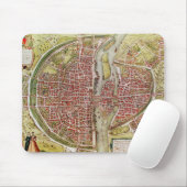 「Civitatesのorbisのterrarrumからのパリの地図 マウスパッド (マウス)