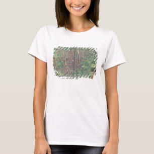 「Civitates Orbisの大地からのブリュッセルの市街地図、 Tシャツ