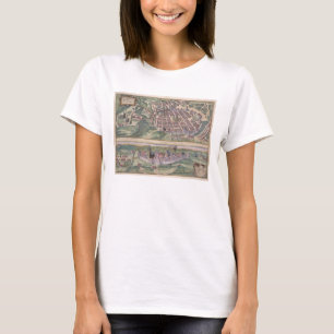 「Civitates Orbis TからのポズナンそしてGrucznoの地図、 Tシャツ