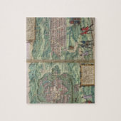 「Civitates Orbis TerからのメキシコそしてCuzcoの地図、 ジグソーパズル (縦)