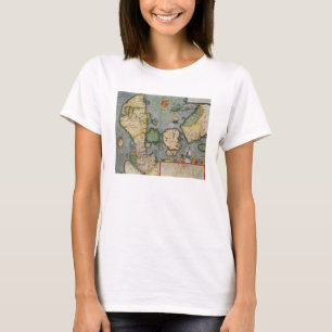 「Civitates Orbis Terrからの北欧の地図、 Tシャツ