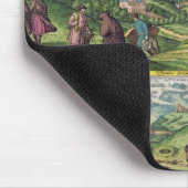 「Civitates Orbis Terrarからのアルハンブラの眺め、 マウスパッド (コーナー)