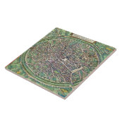 「Civitates Orbis Terraruからのブリュージュの市街地図、 タイル (側面)