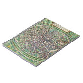 「Civitates Orbis Terraruからのブリュージュの市街地図、 ノートブック (左側)