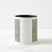 「Civitates Orbis Terraruからのブリュージュの市街地図、 マグカップ (中央)