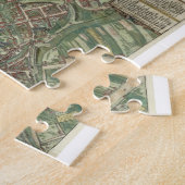 「Civitates Orbis Terrarumからのブラティスラヴァの地図、 ジグソーパズル (側面)