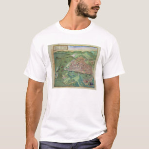 「Civitates Orbis Terrarumからのマルセーユの地図、 Tシャツ