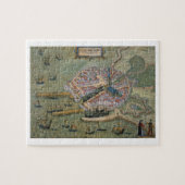 「Civitates Orbis TerrarumからのFlissingaの地図、 ジグソーパズル (横)
