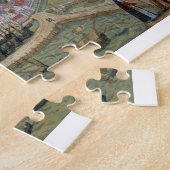「Civitates Orbis TerrarumからのFlissingaの地図、 ジグソーパズル (側面)