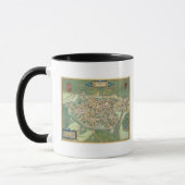 「Civitates Orbis Terrarum」からのカンブレーの地図、 マグカップ (左)
