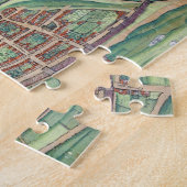 「Civitates Orbis Terrarum」からのブリストルの地図、 ジグソーパズル (側面)
