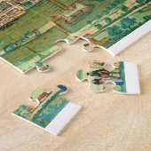 「Civitates Orbis Terrarum」からのブレーメンの地図、 ジグソーパズル (側面)
