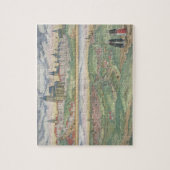 「Civitates Orbis Terrarum」からのプラハの地図、 ジグソーパズル (縦)