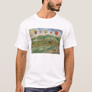 「Civitates Orbis Terrarum」からのベルゲンの地図、 Tシャツ