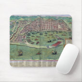 「Civitates Orbis Terrarum」からのメッシーナの地図、 マウスパッド (マウス)