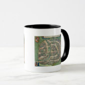 「Civitates Orbis Terrarum」からのモスクワの地図、 マグカップ (正面右)