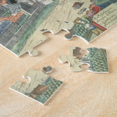 「Civitates Orbis Terrarum」からのライプチヒの地図、 ジグソーパズル (側面)