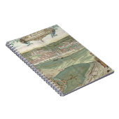 「Civitates Orbis Terrarum」からのCracowの地図、 ノートブック (右側)