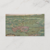 「Civitates Orbis Terrarum」からのMantuaの地図、 名刺 (裏面)