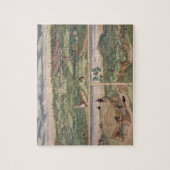 「Civitates Orbis Terrarum」bからのポアティエの地図、 ジグソーパズル (縦)