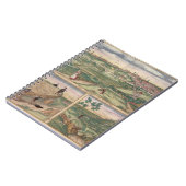 「Civitates Orbis Terrarum」bからのポアティエの地図、 ノートブック (左側)