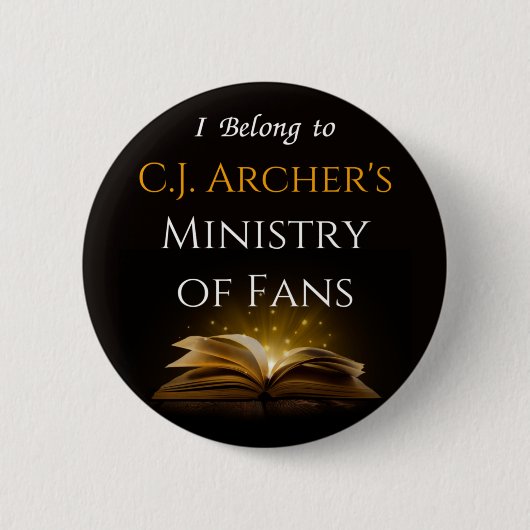CJ Archer's Ministry of Fansボタンバッジピン 缶バッジ (正面)