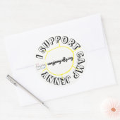 CJ Circle Whiteをサポート ラウンドシール (封筒)