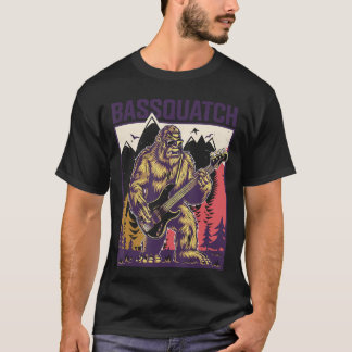 CJsの未確認生物サスカッチベースギタープィーナスギフト Bassquatch Tシャツ