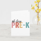 Ckの学校の学生先生Oh Hey Pre-k Grade カード (黄色い花)