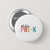 Ckの学校の学生先生Oh Hey Pre-k Grade 缶バッジ (正面&裏面)