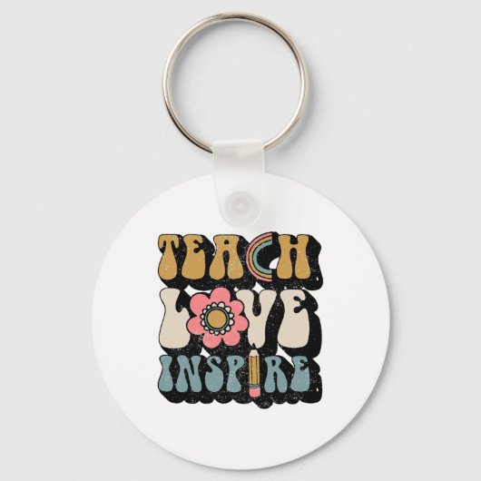 Ckは学校に愛教えのレトロインスパイア先生Wom キーホルダー (正面)
