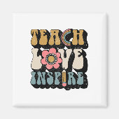 Ckは学校に愛教えのレトロインスパイア先生Wom マグネット (正面)