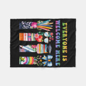 Ckは学校へ誰もが歓迎先生 フリースブランケット (正面(横))