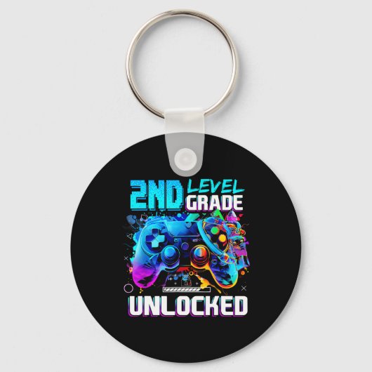 Ck学校2年生レベルのロック解除ゲーマーキッズB キーホルダー (正面)