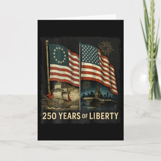 Ck Betsy Ross国旗 250年の自由 250周年記念 カード (正面)