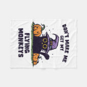 Ck Catハロウィーン – 私に私の文を取得させ飛んでいるない フリースブランケット (正面(横))