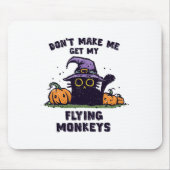 Ck Catハロウィーン – 私に私の文を取得させ飛んでいるない マウスパッド (正面)