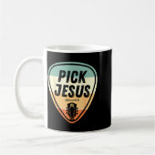 Ck Jesus Shirt Funny Christian Music Guitar Ck Men コーヒーマグカップ (左)