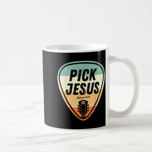 Ck Jesus Shirt Funny Christian Music Guitar Ck Men コーヒーマグカップ (右)