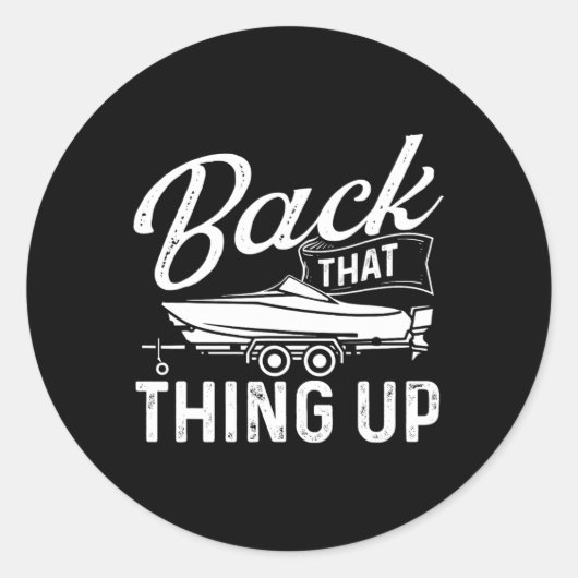 Ck That Thing Up - ボート・セーリング・ヨット オーナー ラウンドシール (正面)