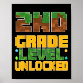 Ck To School 2nd Grade Boys Gamer First Day Second ポスター (正面)